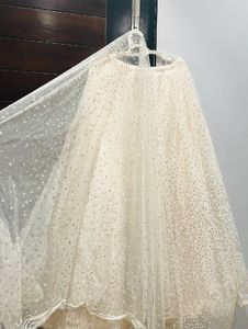 beautiful white lehnga