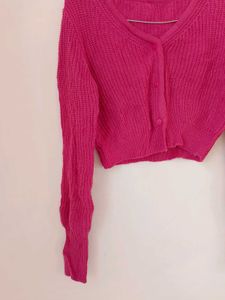 Pink Winter Crop Top.