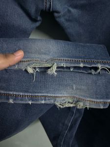 Men’s Navy Blue Dark Wash Denim