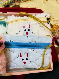 Cute Bunny Pouches new with tag