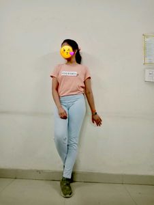 Casual Nude Colored, Women Cotton T-shirt - Zudi
