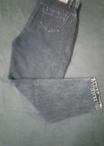 Acid Wash Straight Leg Jeans