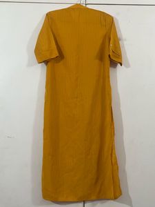 Soch Mustard Striped Kurti