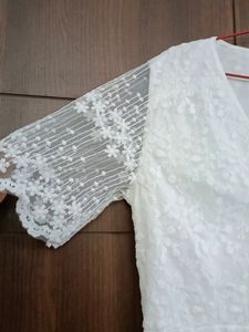 White cocktail dress