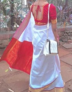 Elegant White Saree