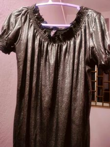 Metallic Mini Dress