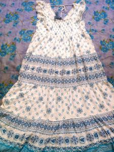White And Blue Dress