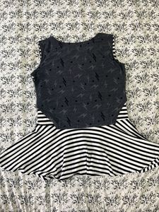 Gray Lightning Bolt Dress