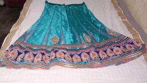 Teal Blouse with Embellishments