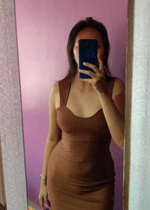 Caramel Bodycon Dress
