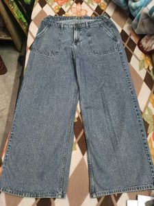 Wide Leg Denim Jeans