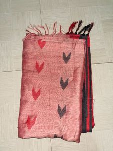 Elegant Pink &amp; Black Saree 🏷️