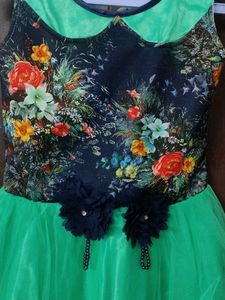 Cute Green Girls Dress