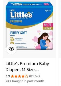 Littles Premium Diaper Pants (M - 72 Count)