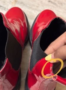 red patent chelsea boots ❤️‍🔥 (FREE shipping)