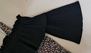 Cutecumber Floral Print Jumpsuit, Ruffled Shoulder
