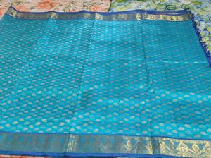 Elegant Blue Silk Saree