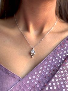 Twisted Elegance Diamond Pendant