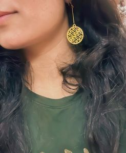 SALE ! Classy Gold Plated Light Metal Earings