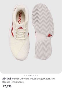 Adidas Womens Woven Design Court Jam BOUNCE