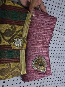 2 Clutch Handheld Bags
