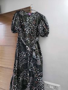 Floral Print Wrap Dress