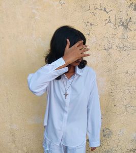 AESTHETIC Y2K Oversized WHITE Shirt