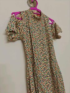 Beautiful Multi Colour Slit Dress For Women