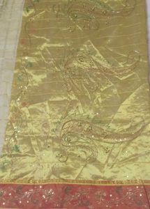 Organza Saree With Aari Tari Work