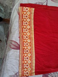 Red Printed Kurta