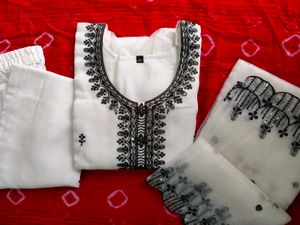 White Embroidered Salwar Kameez
