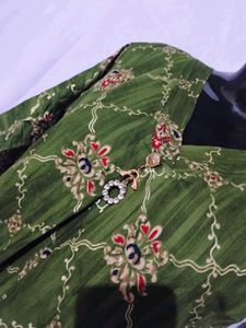 Green Printed Top