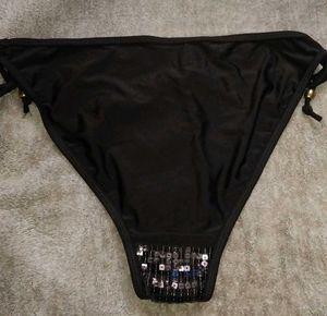 Black Sequin Bikini Bottom