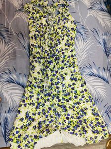 Floral Open Back Maxi Dress