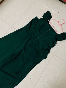 Green Jumpsuit Medium Size