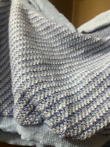 Blue Knit Cropped Tank