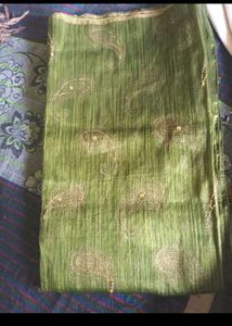 Green Cotton Saree