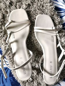 Westside ivory strappy heels