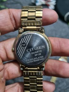 23k Gold Plated Citizen Quartz SP-20 Watch