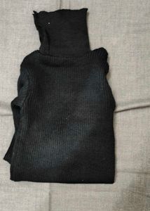 Black High Neck Top
