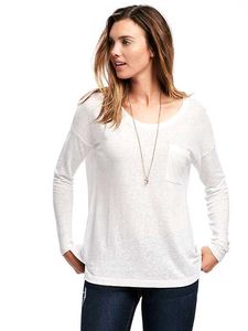 White Long Sleeve Top