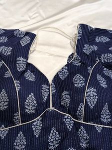 Navy Blue Readymade Blouse