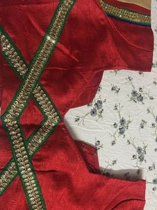 Red Embellished Blouse