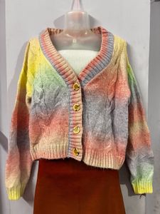 Beige Knit Cardigan