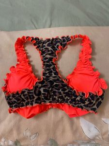 Leopard Print Bikini Top