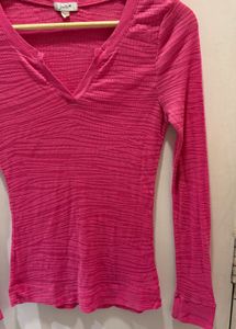 Pink Long Sleeve Top