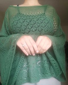 Green Croshet Top
