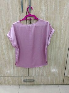 A Lavender Satin Top.