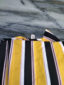Striped Yellow Tunic Top