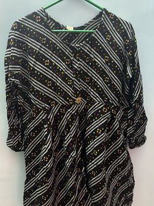 Bandhni black Printed Top